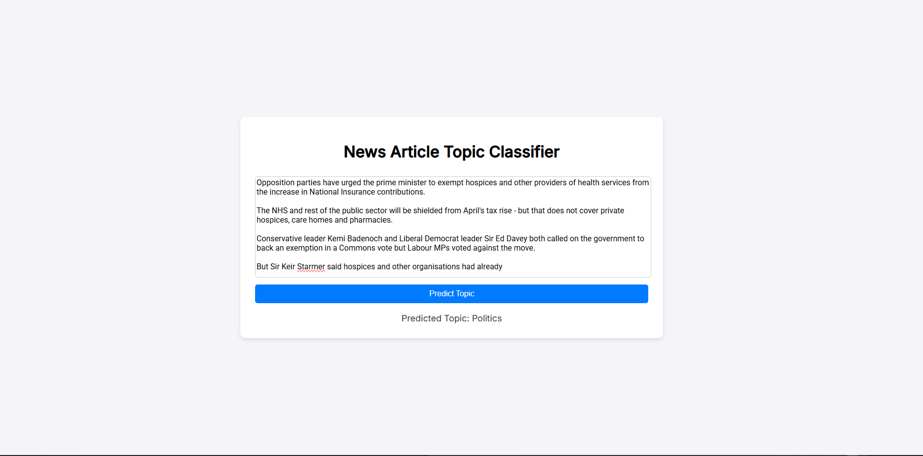 Machine Learning Topic Classifier thumbnail